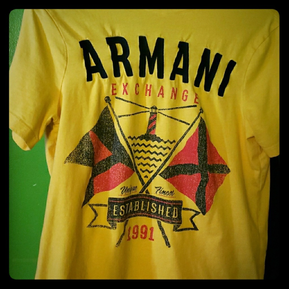Armani exchange logo shirt